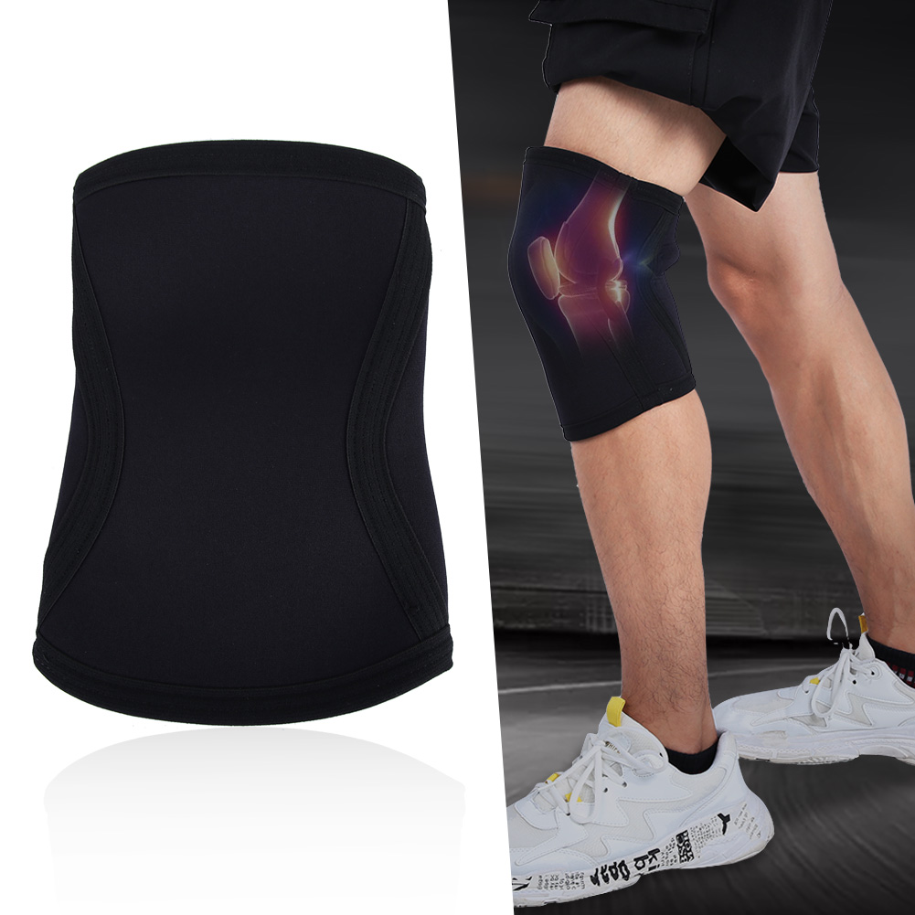 Mgaxyff Black Outdoor Thicken Sports Kneepad Neoprene Basketball Knee