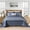 Navy Blue / WHITE, variant on Boho Quilt Set Queen 3-Piece, 100% Cotton Double-Sided Bedding, Versatile Beige & White Pattern, All-Season Lightweight Coverlet
