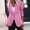 Pink, variant on Women's Business Casual Blazer Open Front Long Sleeve Work office Jacket with Shoulder Pads Fall Fashion Blue M