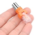 thumbnail image 3 of Queilt Pack BNC to RJ45 Female to RJ45 Male Converter Adapter Coaxial Connector for Line Tester (Orange), 3 of 4