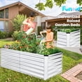thumbnail image 4 of Funcid Galvanized Raised Garden Beds 6ft×3ft×2ft Large Metal Garden Beds Galvanized Steel Planter Box for Vegetables Flowers Herbs Outdoor, 4 of 10