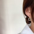 thumbnail image 2 of Geometric Square Diamond Simple Earrings Temperament Earrings Fashion Sweet And Personalized Earrings, 2 of 8