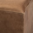 thumbnail image 5 of Brown Leather Wrapped Ottoman, 5 of 5