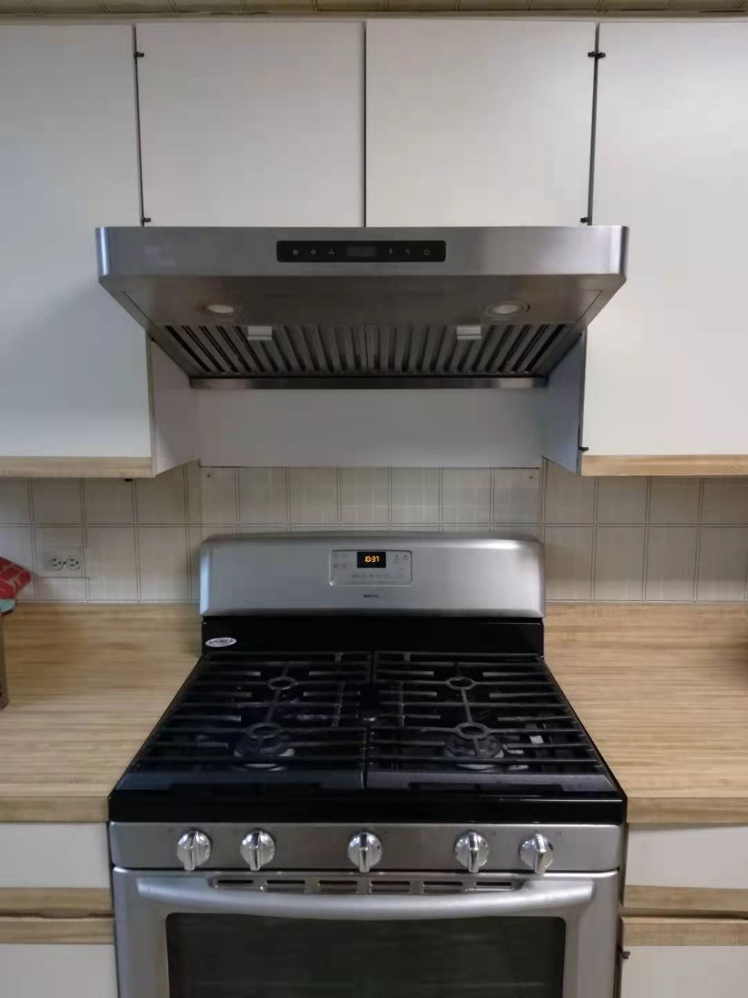 Rear vent 2024 range hood