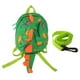 thumbnail image 1 of Mochila para niños pequeños con diseño de dinosaurio de dibujos animados, evita pérdidas, gran capacidad, con correa para niños de 2 a 4 años, color verde, 1 of 14