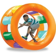 Hearthsong Roll With It 2.0 Giant Inflatable Ball Roller Big Wheel with Mesh Interior