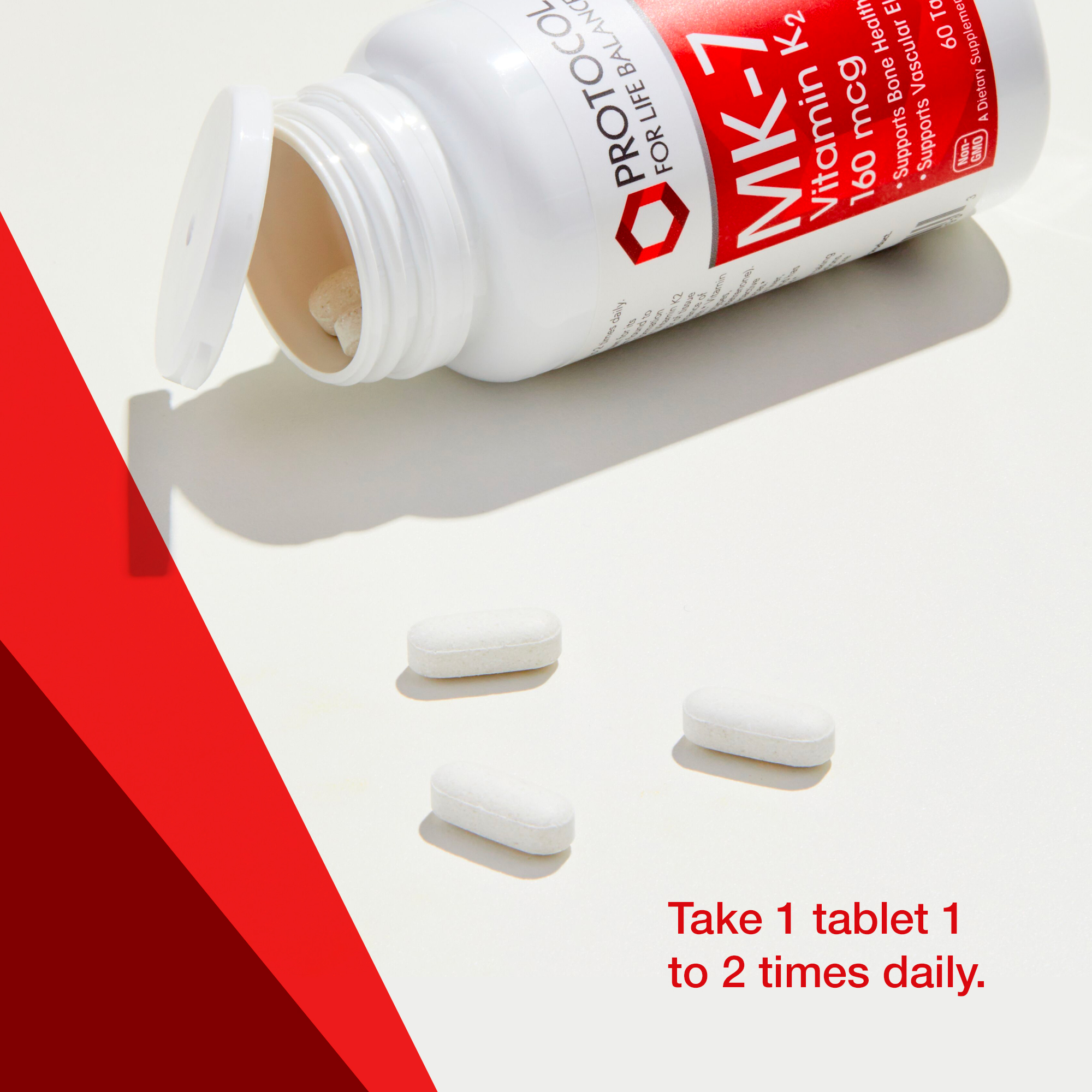 Buy Protocol For Life Balance MK7 Vitamin K2 160 mcg Vitamin K2