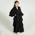 thumbnail image 5 of Otqutp Girls Halterneck Layer Chiffon Dress A-Line Swing Muslim Dresses for Teens 𝗥uffle 𝗧iered Elegant 𝗗ubai Prayer Abayas, 5 of 5