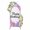 Pink, Purple, White, variant on Arch Backdrop 4 Ft, Happy Birthday Spandex Stretch Fitted Arch Cover, Round Top Chiara Arches Stand Backdrop Cover for Wedding Birthday Party Baby Shower Colorful Confetti Balloons Polka Dots