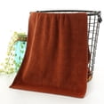 thumbnail image 5 of Tuvgenk Bath Towels Absorbent Quick Dry Microfiber Bath Towel Brown Soft Pill Resistant Fade Resistant Thick 30x14 inch for Home Bathroom Shower, 5 of 5
