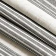 thumbnail image 4 of DriftAway Chris Vertical Striped Pattern Linen Blend Lined Thermal Insulated Blackout and Room Darkening Linen Curtains for Farmhouse Printed 2 Panels 52 Inch by 63 Inch Gray, 4 of 8