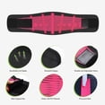 thumbnail image 2 of Corsé Faja Deportiva Cinturón de gimnasio suave elástico deportivo faja corsé fajas para hombres mujeres (rosa roja L), 2 of 5
