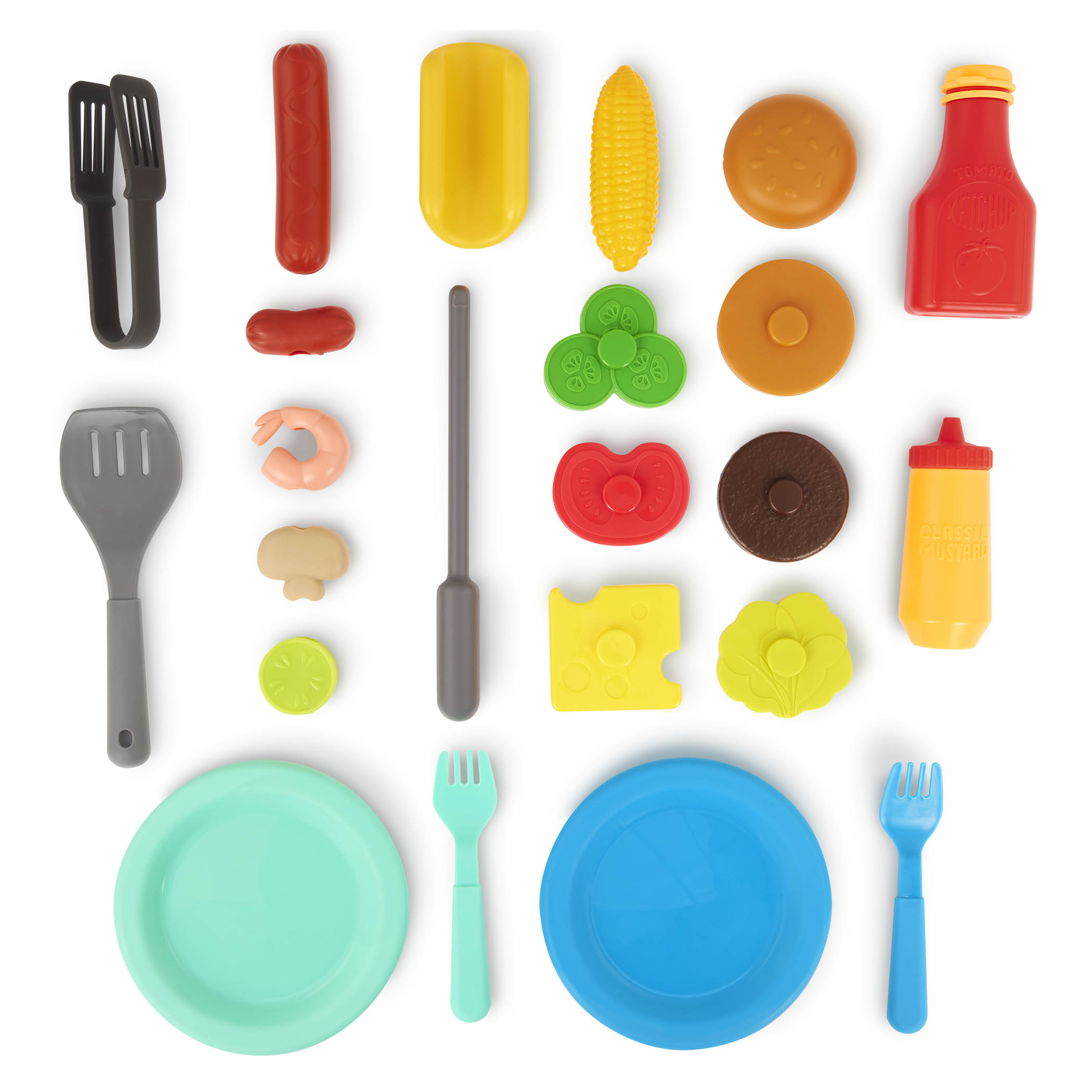 Battat Cook 'n' Go BBQ Set with Play Food and Utensils photo 6