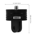 thumbnail image 2 of CIMAXIC Support de Caméra d'Action Lot de 1 avec Rotation à 360° et Libération Rapide pour Voyage en Forme Carrée Noire, 2 of 8