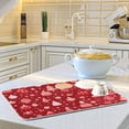 thumbnail image 6 of Christmas Decorations Red Dish Drying Mat Dish Drainer Rack Mats Water Absorbent Non-Slip Easy Clean Heat Resistant for Kitchen Counter, 6 of 8
