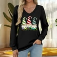 thumbnail image 5 of Christmas Shirts for Women Santa Claus Christmas T-Shirt Casual Loose Fit V-Neck Long Sleeve Tee Tops, 5 of 5