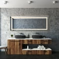 thumbnail image 2 of Dyconn Faucet Edison Crystal Horizontal/Vertical Wall Mounted Backlit LED Bathroom Vanity Mirror with Touch ON/OFF/Dimmer & Anti-Fog Function (72"W X 38"H), 2 of 5