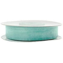 Sheer Organza Ribbon, 5/8-inch, 25-yard, Aqua