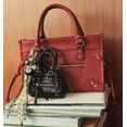 thumbnail image 6 of No Boundaries Women's Fashion Square Tote Bag, Rich Red, 6 of 7