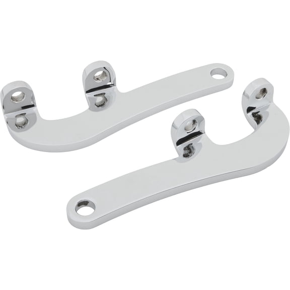 Chevy Flat Tie Rod Steering Arms, Chrome
