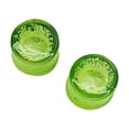 thumbnail image 2 of Ear Plugs Glass Double Flare Lemon Lime Green - Sold as a pair, 2 of 3