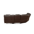 thumbnail image 5 of Pemberly Row Power Reclining Sectional with Faux Leather in Brown, 5 of 8
