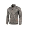 thumbnail image 2 of Seyurigaoka Men's Thin Fleeced Sweater Shirts Long Sleeve Stand Collar Half Zipper Loose Casual Oversized Pullover Tops, 2 of 5