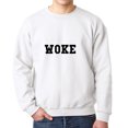 thumbnail image 1 of Woke Urban Slang Words Men's White Sweatshirt, 1 of 1