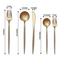 Efavormart 50Pc Sturdy & Durable Gold Plastic Silverware Set, Heavy ...