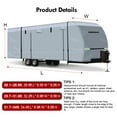 thumbnail image 2 of YEOPGYEON Travel Trailer RV Cover 600D Oxford Cloth,28.7'-31.6' Waterproof 6 Layers with 4 Tire Covers,Tongue Jack Cover,Waterproof Anti-Uv Prevent Top Tearing Caused by Sun Exposure, 2 of 9