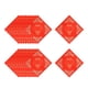 thumbnail image 3 of 10 piezas de papel de caligrafía Xuan Doufang rojo de Año Nuevo chino, papel de arroz rojo DIY 20 piezas de 34 cm, 3 of 9