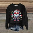 thumbnail image 2 of Christmas Sweater Women Long Sleeve Crew Neck Knit Relaxed Fit Xmas Holiday Pullover Sweater Themed Print Soft Casual Winter Jumper Tops Sweaters for Women, 2 of 4