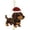 Dog1, variant on 2D Halloween Ghost Skeleton Highland Cow Diamond Painting Keychain DIY Kit, Kids Holiday Handmade Ornament Craft Activity for Party Decor