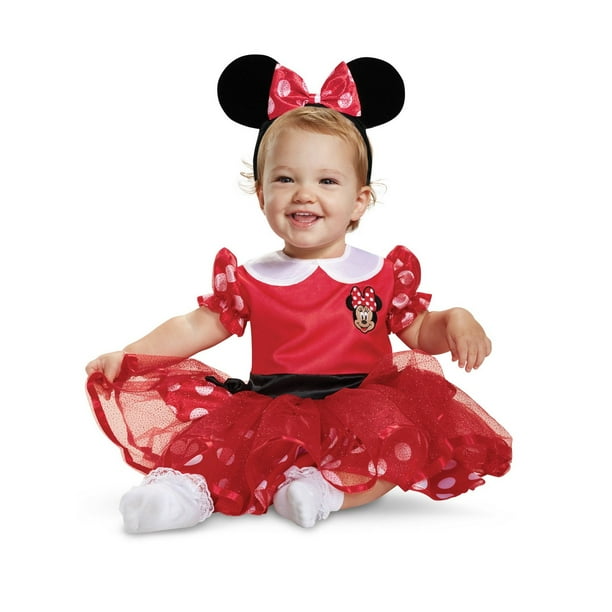 Red Minnie Mouse Infant Halloween Costume Walmart Com Walmart Com