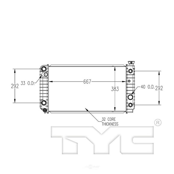 82 93 Cv S 10 Blazr 6Cyl A/Mt 1R Pa (W/Eoc) Rad Fits 2004 Mazda B2300