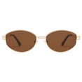 thumbnail image 2 of Gafas de sol SOJOS ovaladas de moda polarizadas SJ1255 Oro/Marrón, 2 of 5