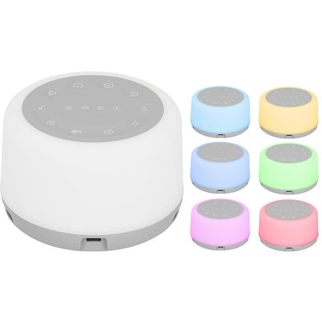 White Noise Machine, Sleep Therapy Machine, White Noise Sleep Machine, Relaxing Light Children For Kids White