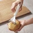 thumbnail image 3 of Reheyre Sharp Blade Vegetable Peeler - Digging Design, Portable Peel, Stainless Steel, Multi-function Potato Carrot Tomato Manual Peeling Cutter, for Daily Use, 3 of 8