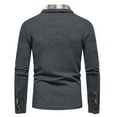 thumbnail image 3 of Golf Shirts for Men with Pockets Button Collar Long Sleeve Pullover Business Work T-Shirts Casual Plaid Printed Lapel Comfort Slim Tees Tops, 3 of 6