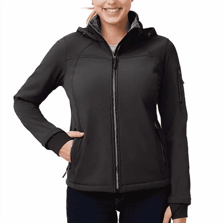 Free Country Women's Softshell Jacket (Black, Large)
