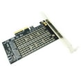 thumbnail image 4 of PCI Express PCIE to M2 Adapter NVME SATA M.2 SSD PCIE Adapter NVME/SATA M2 PCI E Adapter SSD M2 to SATA PCI-E Card M Key + B Key black, 4 of 6