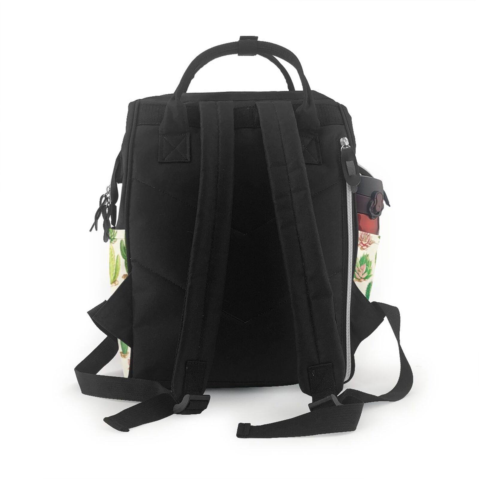 Fuzoiu Cactus And Succulent Print Diaper Bag Backpack,Baby Essentials Travel Tote,Multi function Waterproof Diaper Bag, Travel Essentials Baby Bag - Unisex