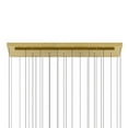 thumbnail image 5 of CWI Lighting Stagger Integrated LED Brass Chandelier, 5 of 7