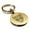 Gold, variant on Stainless Steel Geometric Polygon Puma Animal Round Medallion Keychain Circle Ring