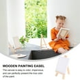 thumbnail image 3 of 6 Sets Mini Paint Canvas Small Canvases for Painting Easel Complete and, 3 of 8