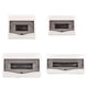 thumbnail image 3 of Bewildely Electrical Distribution Box Mounted Circuit Breaker Protection Lighting MCB Wire Case Power Wear-resistant Wall-mounted Accesorios para electrodomésticos Blanco 138x100x82mm, 3 of 6