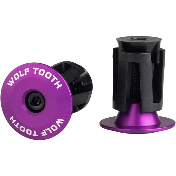 Wolf Tooth Components Alloy Bar End Plugs - Ultraviolet Purple