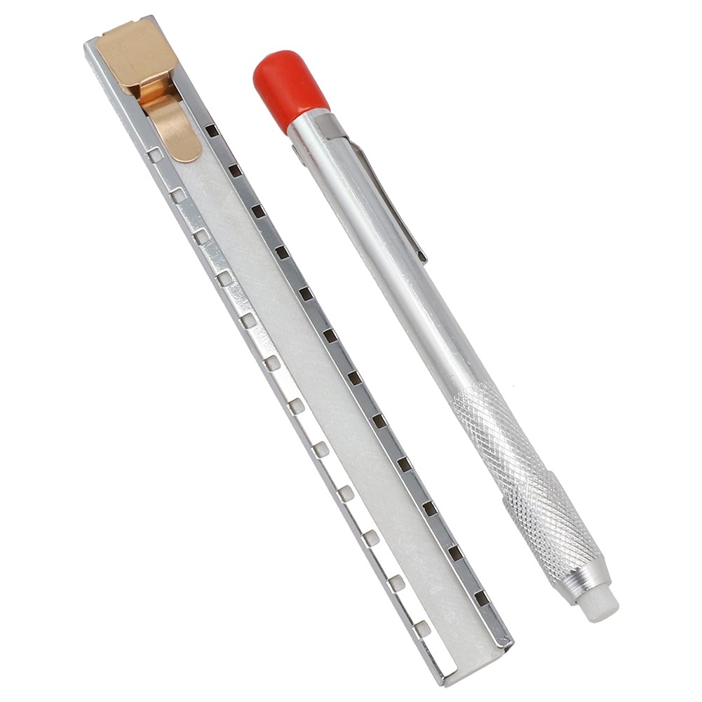 Fule White Slate Pencil Soapstone Marker + Holder Engineering Marking Tool Talc pen