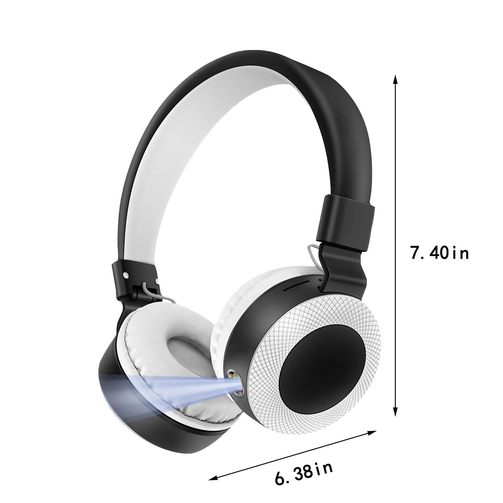 Wireless Headset, Wireless Headphones with Mic(AI Noise Cancelling), 65 Hrs Working Time with USB Dongle, Wireless Headset with Mic for Work from Home/Computer/Laptop/PC/iPhone/Android,White