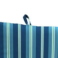 thumbnail image 5 of Jordan Manufacturing 44" x 21" Sullivan Vivid Blue Stripe Rectangular Outdoor Chair Cushion with Ties and Hanger Loop, 5 of 12